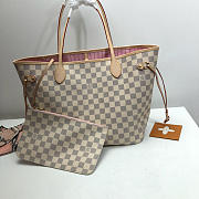 Louis Vuitton original Neverfull MM bag N41605 pink - 3