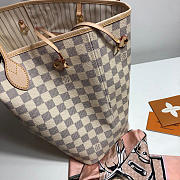 LV original shopping bag N41361 white grid with apricot - 5