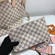LV original shopping bag N41361 white grid with apricot - 4