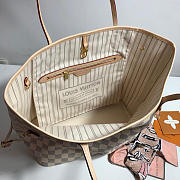 LV original shopping bag N41361 white grid with apricot - 3