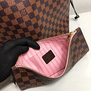 LV original shopping bag N41603 coffee with pink - 6