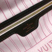 LV original shopping bag N41603 coffee with pink - 2