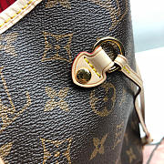 LV Neverfull MM Monogram with red M41177  - 4