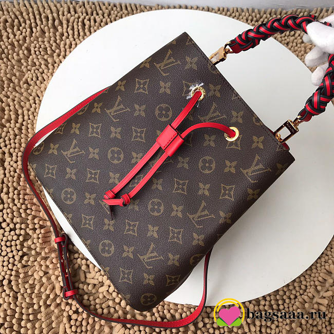 Louis Vuitton New woven NEONOE bag with red M43985 - 1