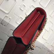 Louis Vuitton original Monogram canvas lady chain bag red VICTOIRE handbag M41731 - 6