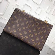 Louis Vuitton original Monogram canvas lady chain bag red VICTOIRE handbag M41731 - 2