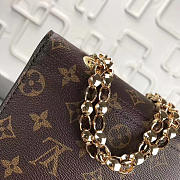 Louis Vuitton original Monogram canvas chain bag with amaranthVICTOIRE handbag M41731 - 2