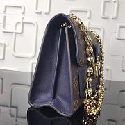 Louis Vuitton Monogram canvas chain blue bag VICTOIRE handbag M41731 - 5