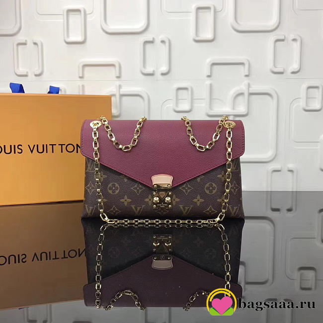 L V Pallas chain shoulder burgundy bags M41200 - LV - 1