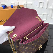 L V Pallas chain shoulder burgundy bags M41200 - LV - 5
