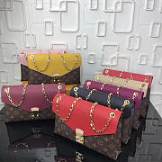 L V Pallas chain shoulder burgundy bags M41200 - LV - 2