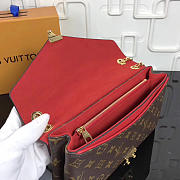 Lious Vuitton Pallas chain shoulder Red bag M41200 - 4