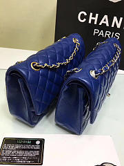 Chanel Flap Blue Bag With Silver or gold Hardware 25cm CF1112 - 5