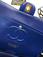 Chanel Flap Blue Bag With Silver or gold Hardware 25cm CF1112 - 2