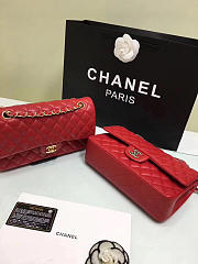 Chanel Flap Red Bag With Silver or gold Hardware 25cm CF1112 - 2