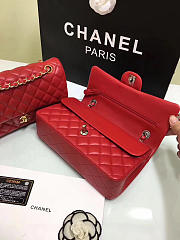Chanel Flap Red Bag With Silver or gold Hardware 25cm CF1112 - 6