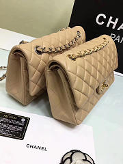 Chanel Flap Apricot Bag With Silver or gold Hardware 25cm CF1112 - 5