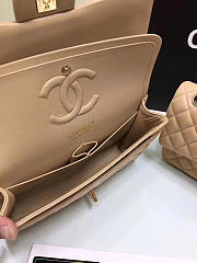 Chanel Flap Apricot Bag With Silver or gold Hardware 25cm CF1112 - 3