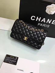 Chanel Flap Black Bag With Silver or gold Hardware 25cm CF1112 - 2