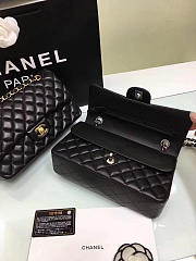 Chanel Flap Black Bag With Silver or gold Hardware 25cm CF1112 - 4
