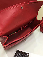 Chanel Jumbo Flap Red Bag With Silver or gold Hardware 30cm - 2