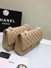 Chanel Flap Apricot Bag With Silver or gold Hardware 30cm - 5