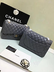 Chanel Jumbo Flap Gray Bag With Silver or gold Hardware 30cm - 4