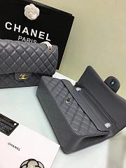 Chanel Jumbo Flap Gray Bag With Silver or gold Hardware 30cm - 5