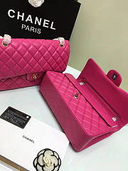 Chanel Jumbo Rose Red Maroon Bag With Silver or gold Hardware 30cm - 6