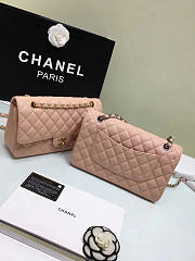 Chanel Double Flap Pink Bag with Silver or Glod Hardware 25cm - 6