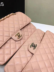 Chanel Double Flap Pink Bag with Silver or Glod Hardware 25cm - 5