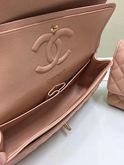 Chanel Double Flap Pink Bag with Silver or Glod Hardware 25cm - 3
