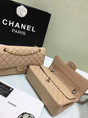 Chanel Double Flap Nude Bag with Silver or Glod Hardware 25cm - 3