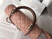 Chanel Coco Handle Bag Pink - 6