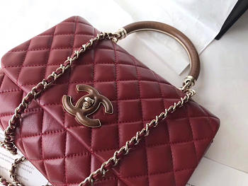 Chanel Coco Handle Bag Red
