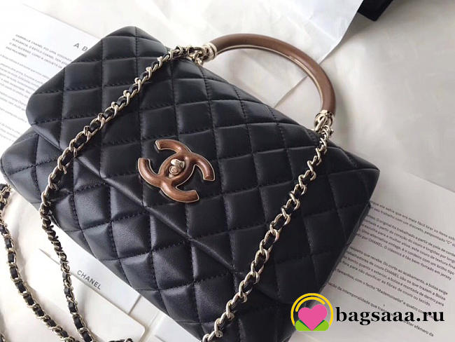 Chanel Coco Handle Bag Black - 1
