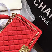 Chanel Boy Bag Red 25cm - 2