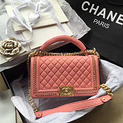 Chanel Boy Bag Pink 25cm - 1