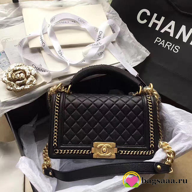 Chanel Boy Bag Black 25cm - 1