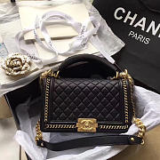 Chanel Boy Bag Black 25cm - 5