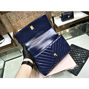 Chanel Coco Handle Bag Blue with Gold Hardware - 2