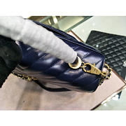 Chanel Coco Handle Bag Blue with Gold Hardware - 5