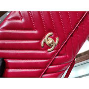 Chanel Coco Handle Bag Red with Gold Hardware - 2