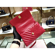 Chanel small Coco Handle Bag Red with Gold Hardware - 6