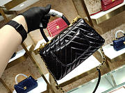 Chanel small Coco Handle Bag Black with Gold Hardware - 5