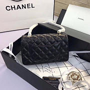 Chanel Flap Bag Lambskin Black with Gold Hardware 20CM - 4