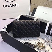 Chanel Flap Bag Lambskin Black with Sliver Hardware 20CM - 5