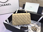 Chanel Flap Bag Lambskin Apricot with Gold Hardware 20CM - 2