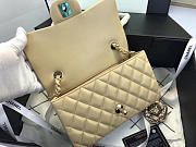 Chanel Flap Bag Lambskin Apricot with Gold Hardware 20CM - 5