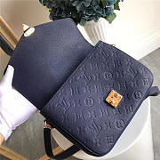 Louis Vuitton Cowskin Pochette Metis Bag with Navy Blue M41485 monogram empreinte - 6